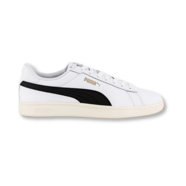 Puma Smash 3.0 L White Black Gold Ivory