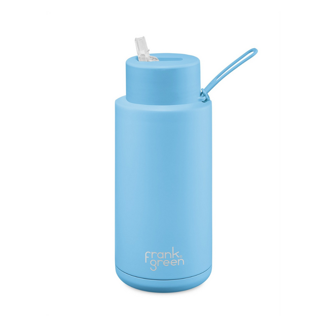 Frank Green 34oz Ceramic Re-usable Drink Bottle - Sky Blue