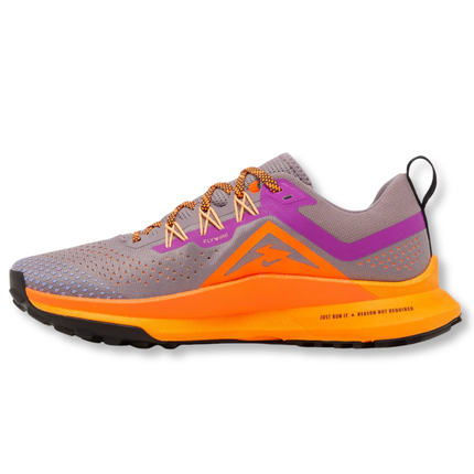 Nike React Pegasus Trail 4 Total Orange Women's Running Sneakers Side View