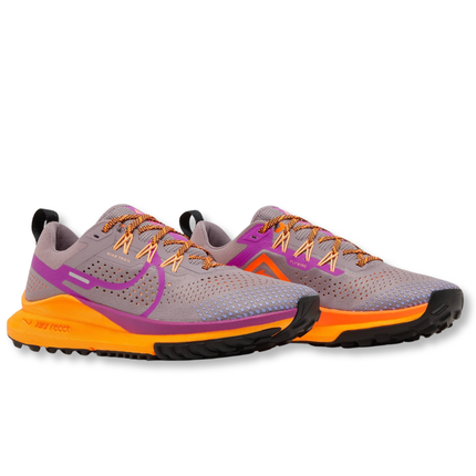 Nike React Pegasus Trail 4 Total Orange Women's Running Sneakers Side Angle