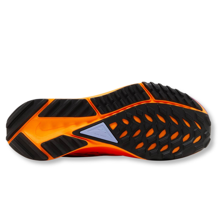 Nike React Pegasus Trail 4 Total Orange Women's Running Sneakers Outsole Pattern