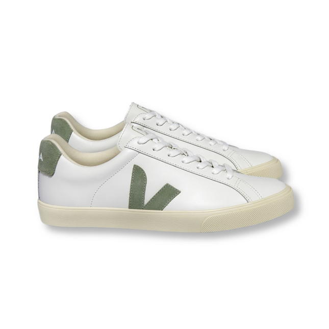 Veja Esplar Logo Leather Extra White / Clay