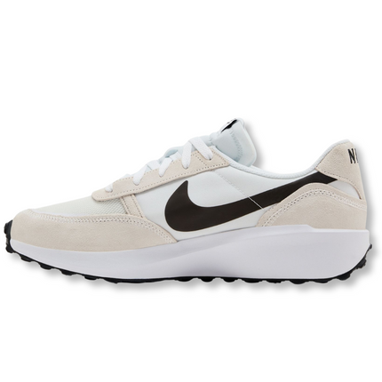 Nike Waffle Nav Debut White Black Men's Lifestyle Sneakers Side View