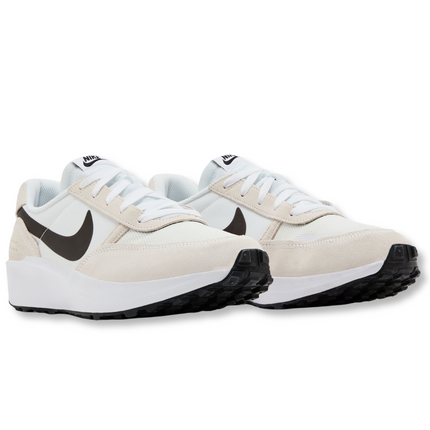 Nike Waffle Nav Debut White Black Men's Lifestyle Sneakers Side Angle