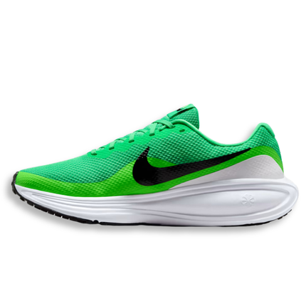 Nike Revolution 8 Green Shock Men's Running Sneakers Side View