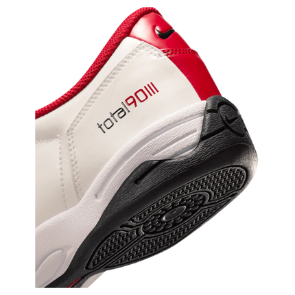 Nike Total 90 White/Gym Red Men's Lifestyle Sneakers Heel View