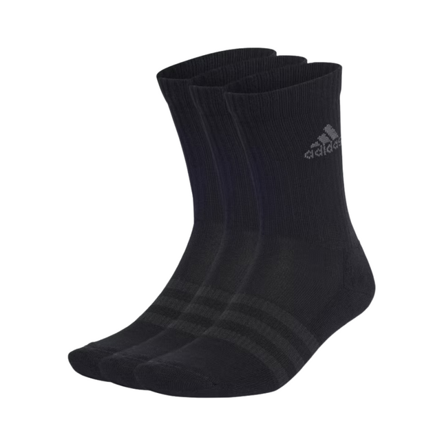 Adidas Cushioned Crew Socks 3 Pairs - Black