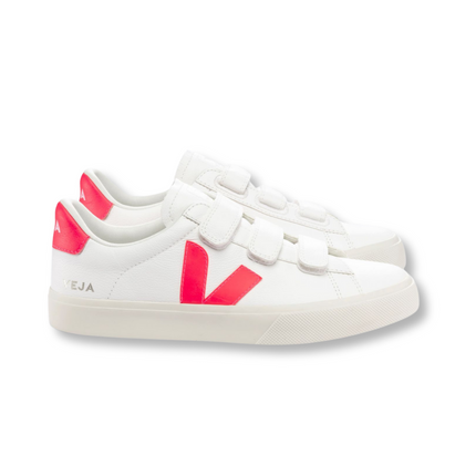 VEJA Recife White Rose Fluo Men's Women's Lifestyle Shoes Side View
