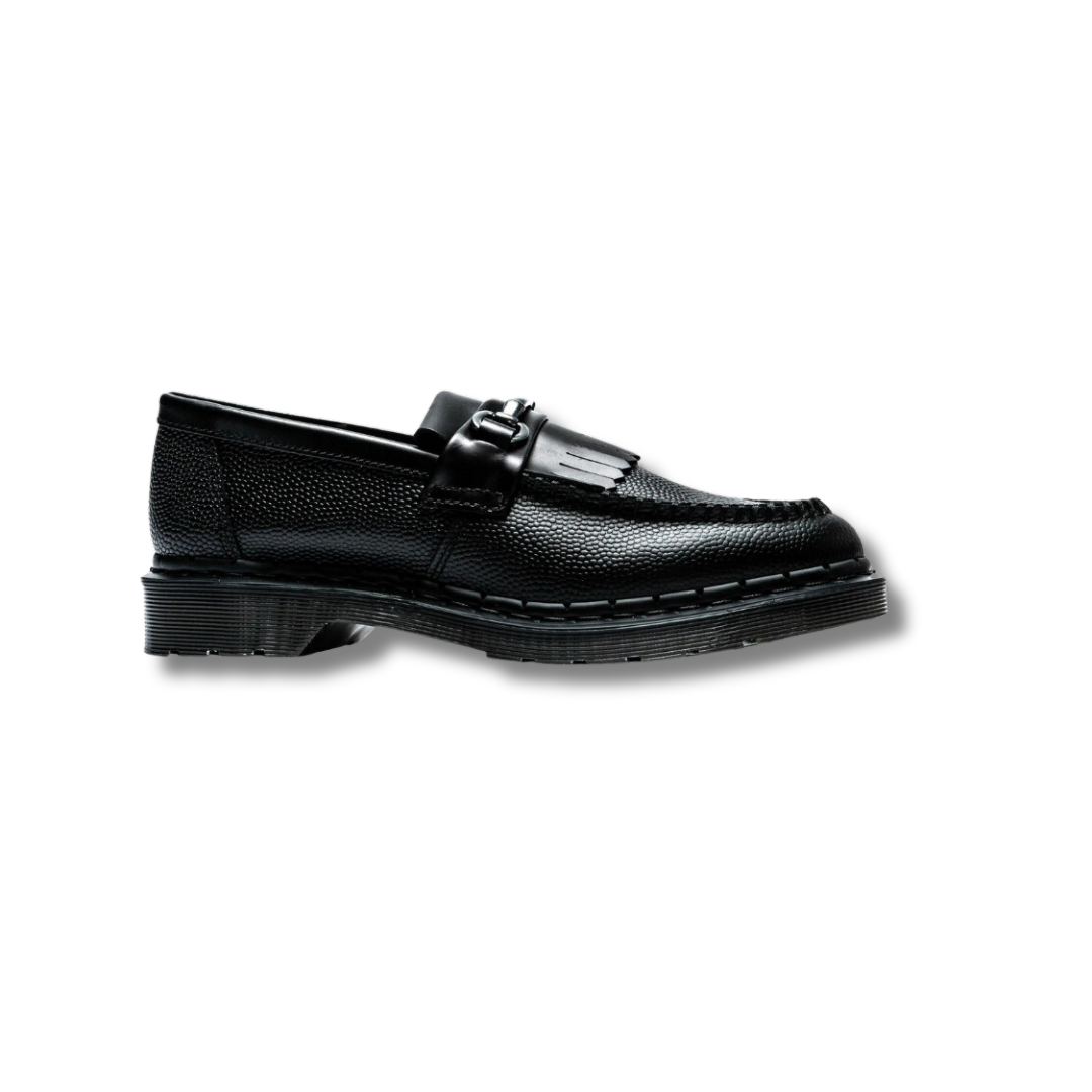 Dr. Martens Adrian Snaffle Loafer Black Atlas Pebble Grain The