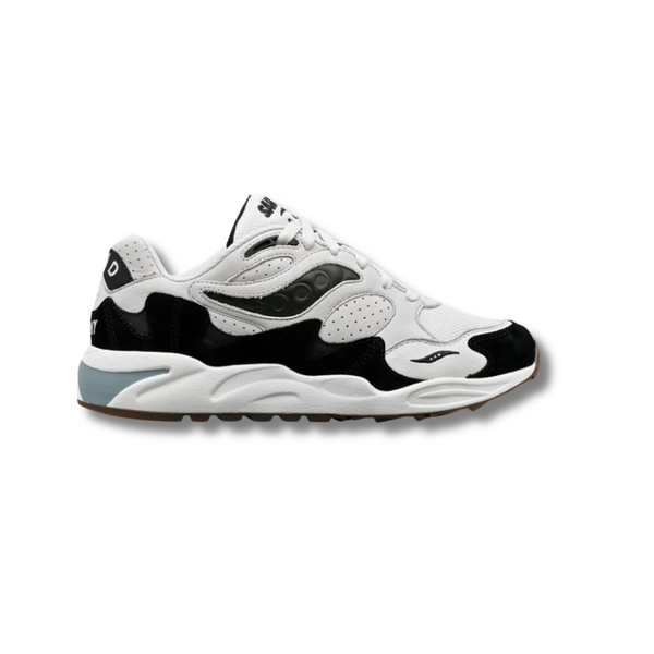 Black and top white saucony