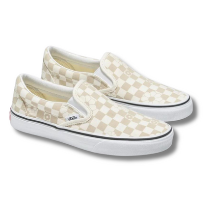 Vans Classic Slip On - Floral Check Marshmallow