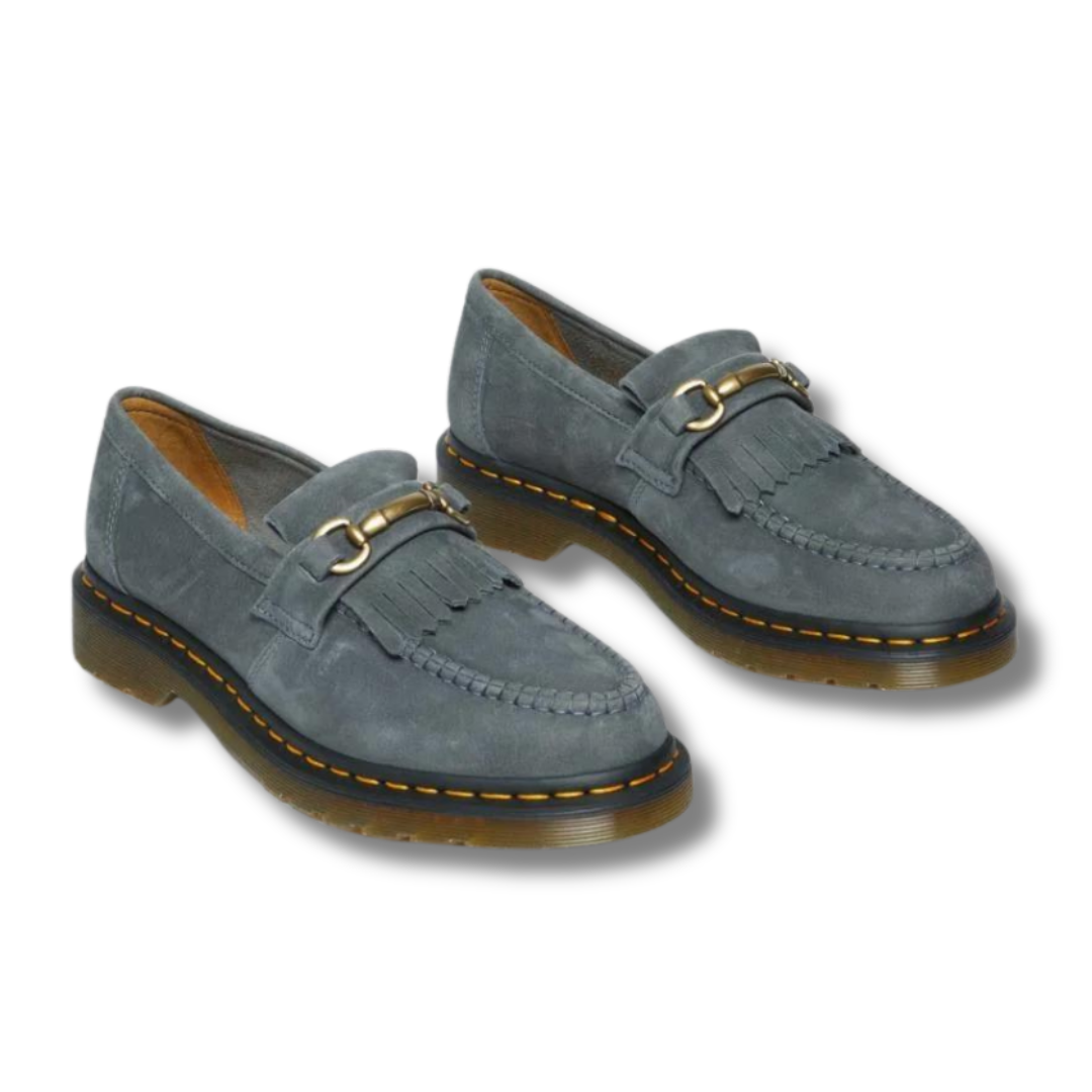 Dr. Martens Adrian Snaffle Loafer Washed Denim The Back Wall