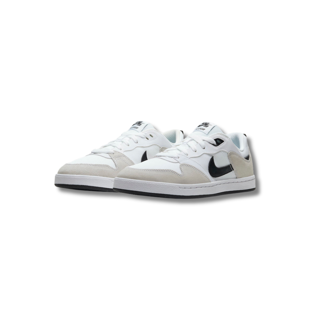 Nike SB Alleyoop White Black Women s The Back Wall Sneakers