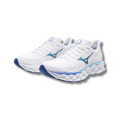 Mizuno Wave Sky 8 (Women's) - White Mugen Blue