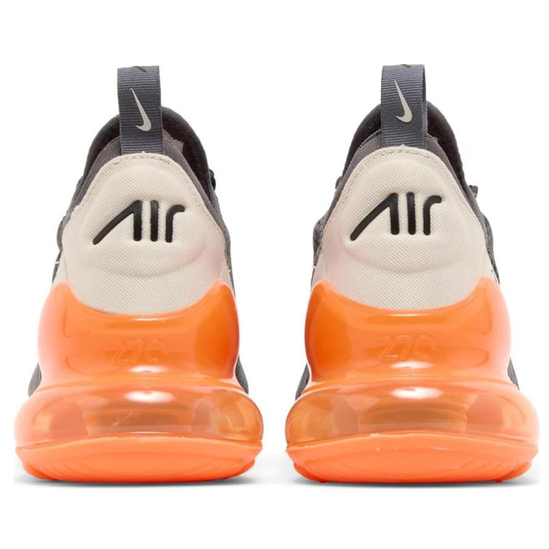 Nike Air Max 270 Thunder Grey Total Orange The Back Wall