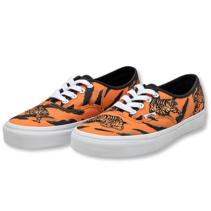 Vans Authentic Tiger Orange Men's Lifestyle Sneakers Side Angle