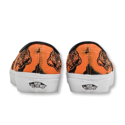 Vans Authentic Tiger Orange Men's Lifestyle Sneakers Heel Details