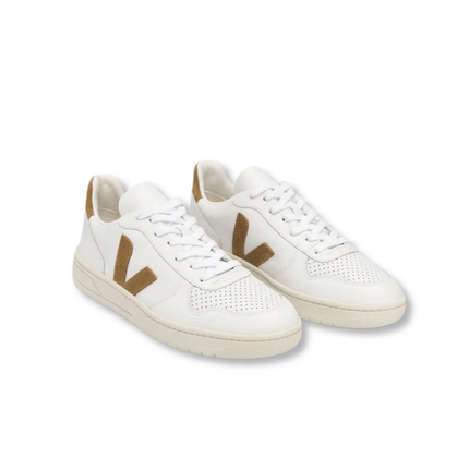 VEJA V-10 Leather - White Camel