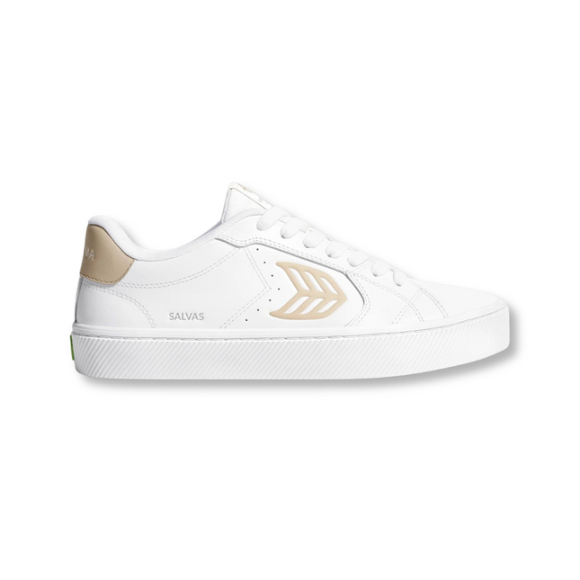 Cariuma Salvas Premium Leather - White Gold