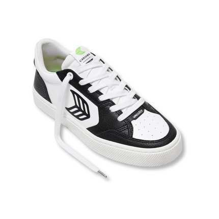 Cariuma Vallely Premium Leather - White Black