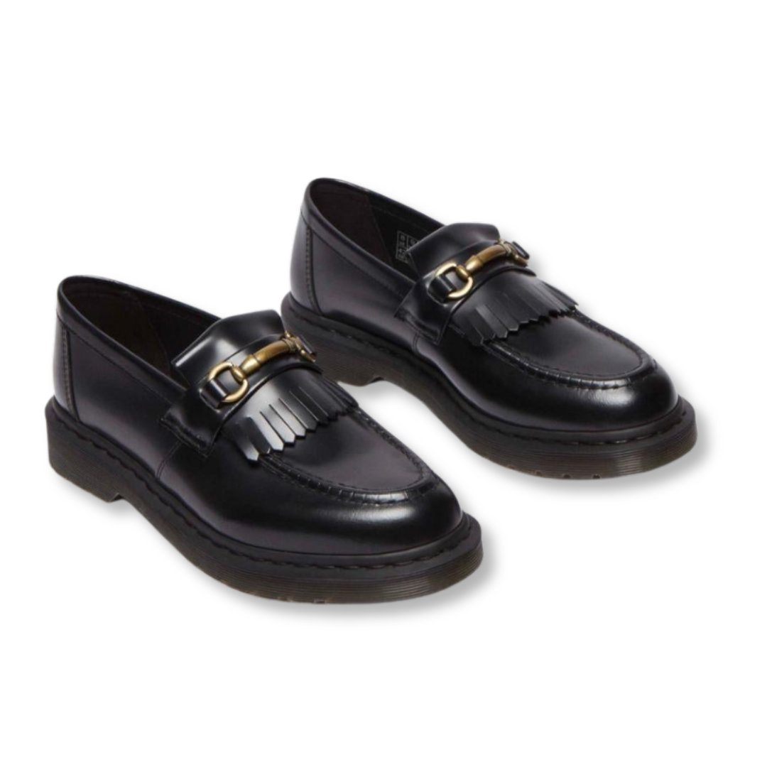 Dr. Martens Adrian Snaffle Polished Smooth Black The Back Wall