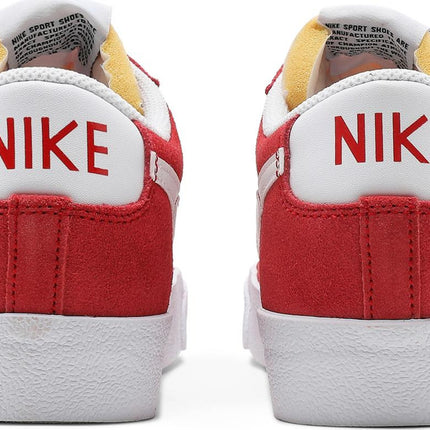 Nike Blazer Low '77 Suede University Red Men's Lifestyle Sneakers Heel Details