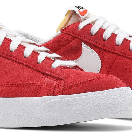Nike Blazer Low '77 Suede University Red Men's Lifestyle Sneakers Side Angle