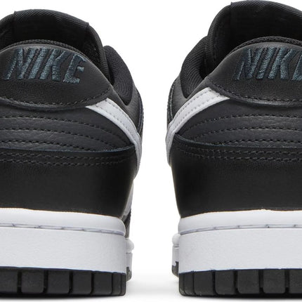 Nike Dunk Low Black White GS Kids Lifestyle Sneakers Heel Details